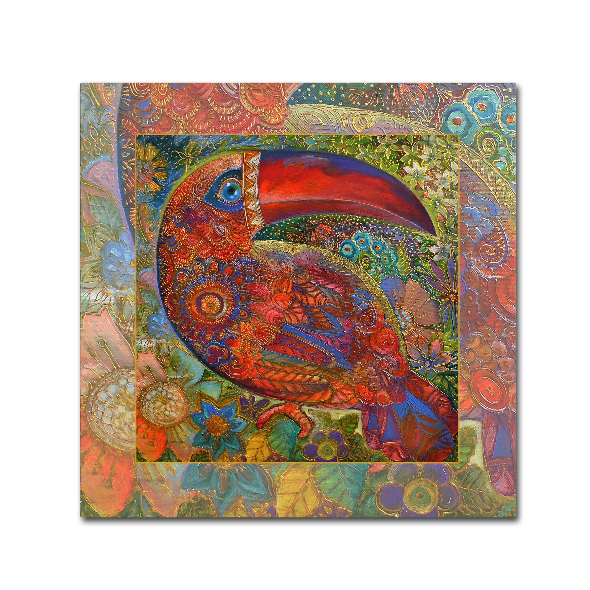 Trademark Fine Art 'Tukan 1' Canvas Art by Oxana Ziaka