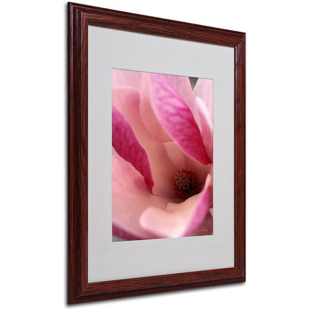 Trademark Fine Art 'Tulip Magnolia Blossom' Matted Framed Art by Kathy Yates