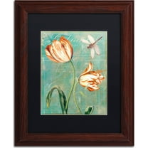 Trademark Fine Art "Tulips Ablaze I" Canvas Art by Color Bakery, Black Matte, Wood Frame