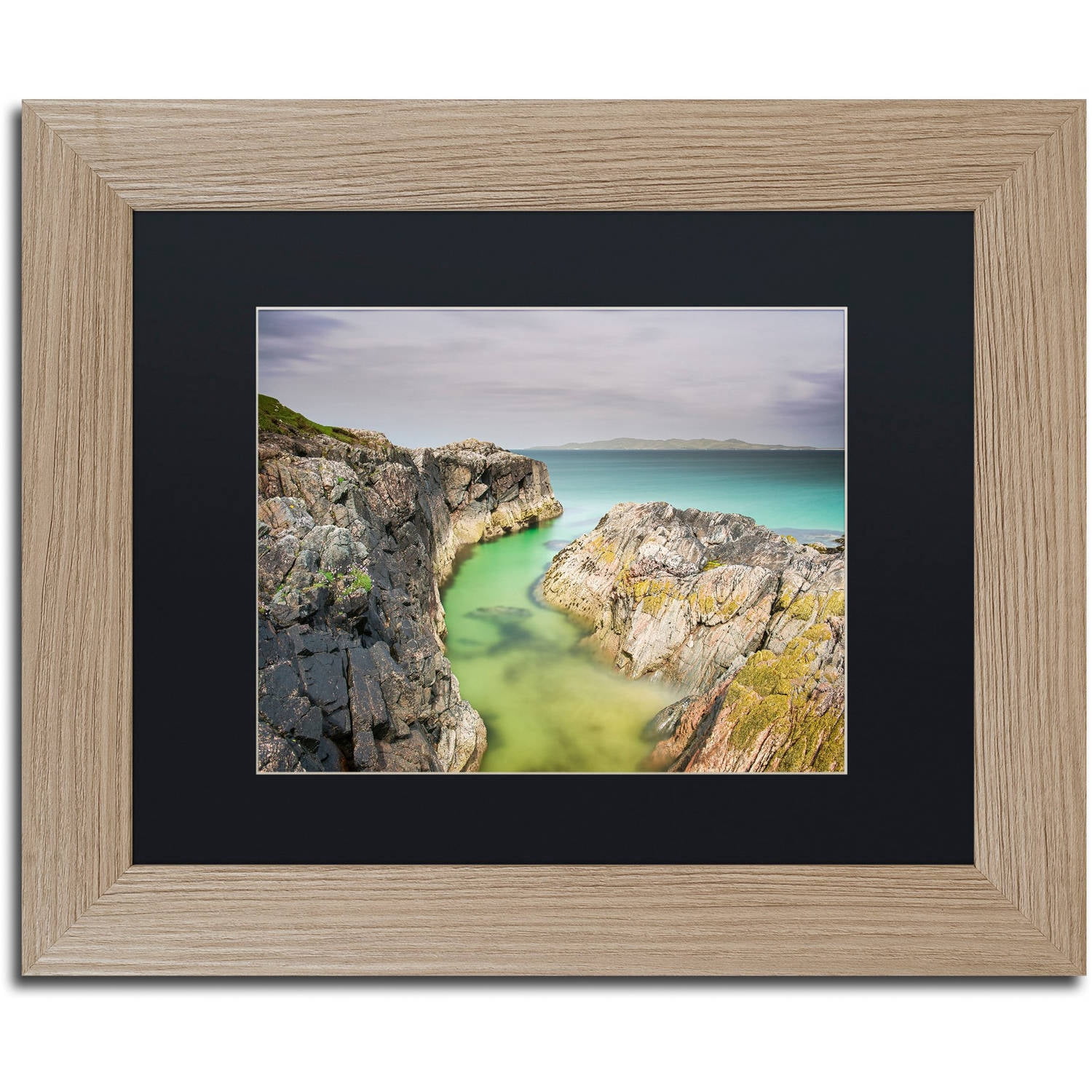 Trademark Fine Art "Turn to Blue" Canvas Art by Michael Blanchette Photography Black Matte, Birch Frame