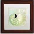 thumbnail image 1 of Trademark Fine Art "Turquoise Beach I" Canvas Art by Color Bakery White Matte, Wood Frame, 1 of 1