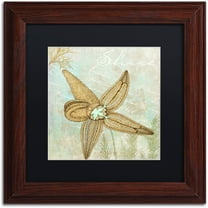 Trademark Fine Art "Turquoise Beach V" Canvas Art by Color Bakery Black Matte, Wood Frame