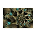 thumbnail image 1 of Trademark Fine Art 'Turquoise Bronze' Canvas Art by Fractalicious, 1 of 3