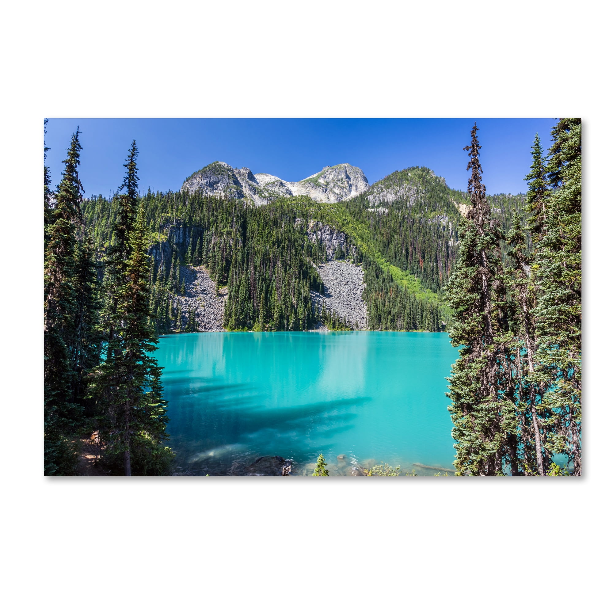 Pierre Leclerc 'Turquoise Lake' Canvas Art 16 x 24