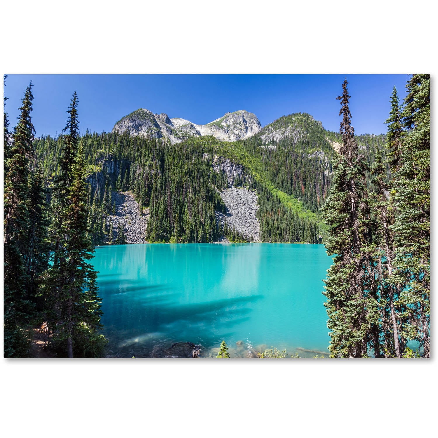 Trademark Fine Art 'Turquoise Lake' Canvas Art by Pierre Leclerc