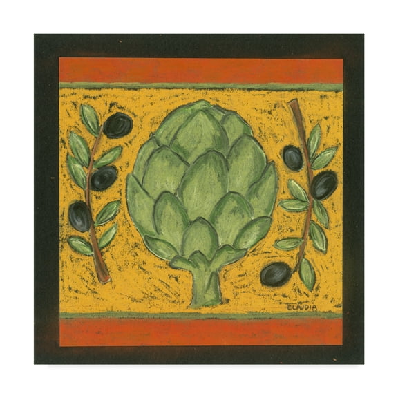 Trademark Fine Art 'Tuscan Artichoke' Canvas Art by Claudia Interrante