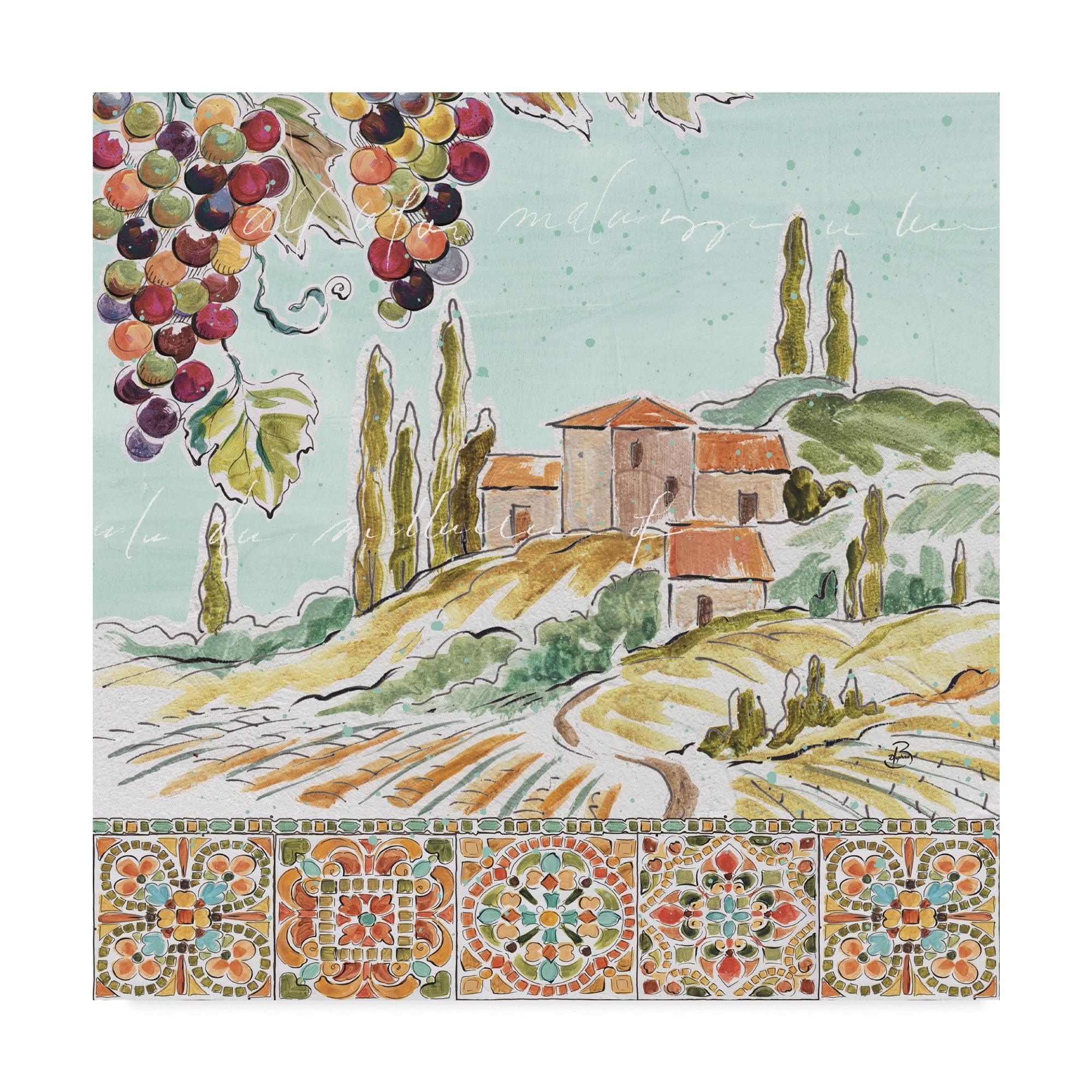 Trademark Fine Art 'Tuscan Breeze III' Canvas Art by Daphne Brissonnet