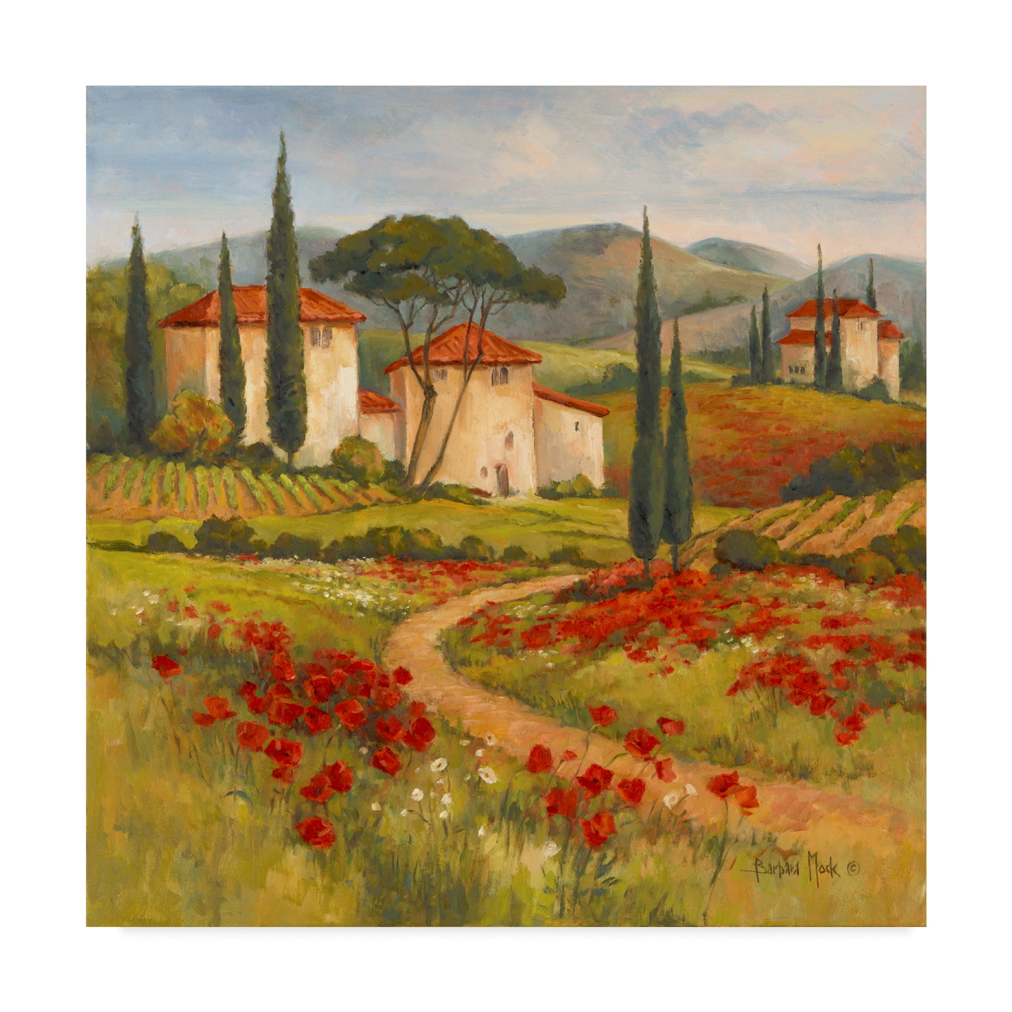 Trademark Fine Art ' Tuscan Dream' Canvas Art by Barbara Mock