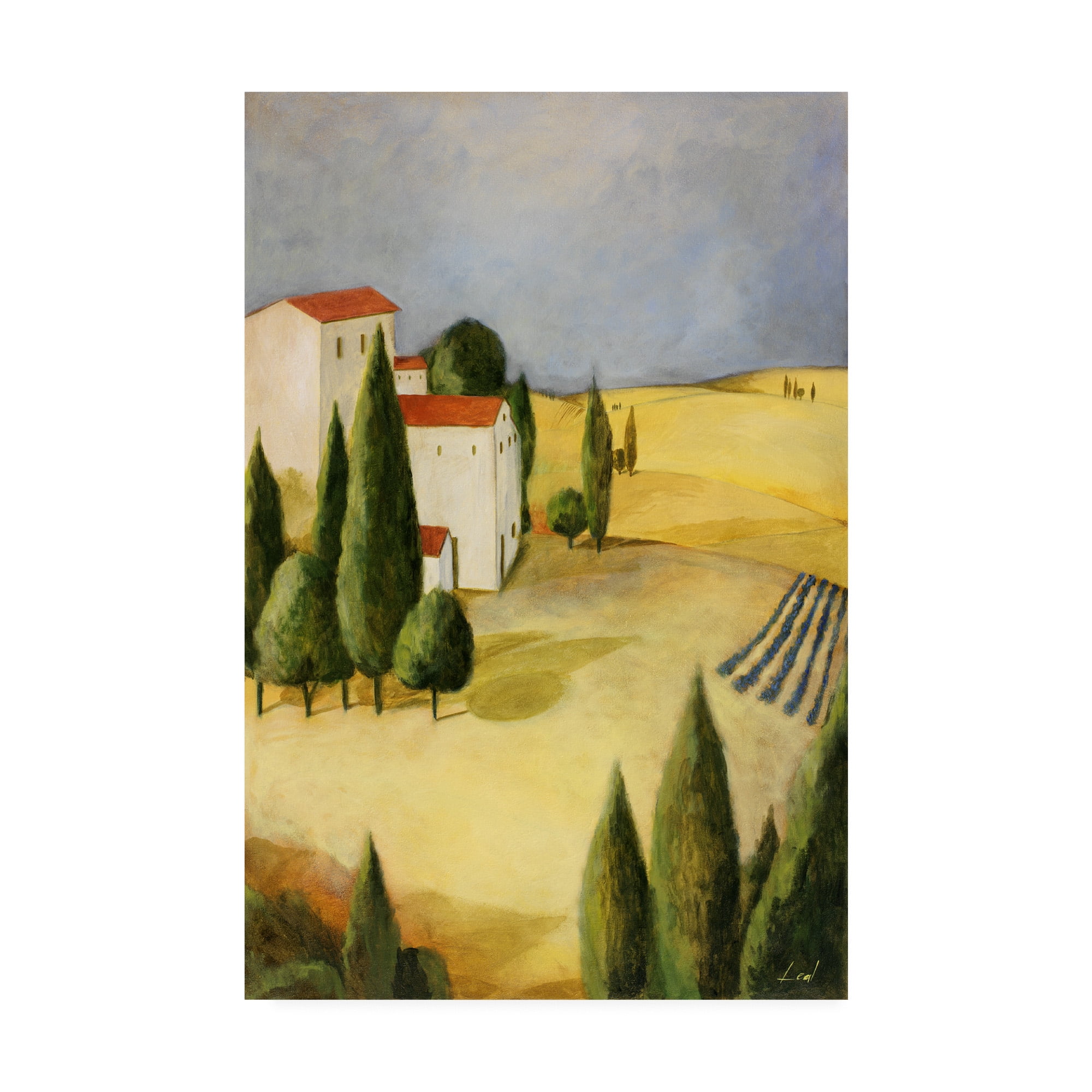 Trademark Fine Art 'Tuscan Farm 2' Canvas Art by Pablo Esteban
