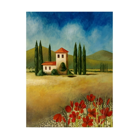 Trademark Fine Art 'Tuscan Landscape 1' Canvas Art by Pablo Esteban