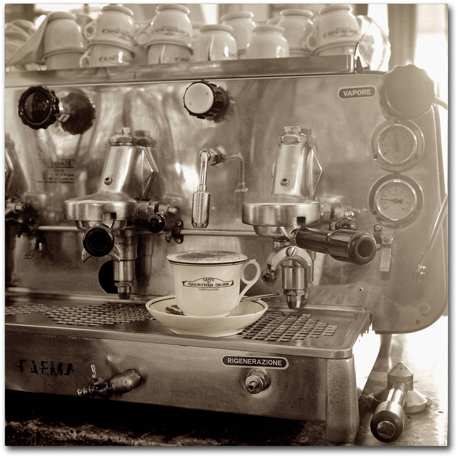 Trademark Fine Art "Tuscany Caffe I" Canvas Art by Alan Blaustein