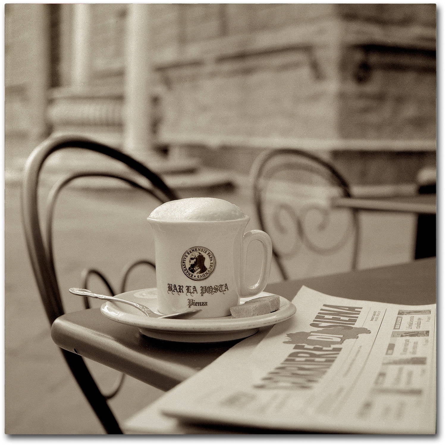 Trademark Fine Art "Tuscany Caffe VIII" Canvas Art by Alan Blaustein