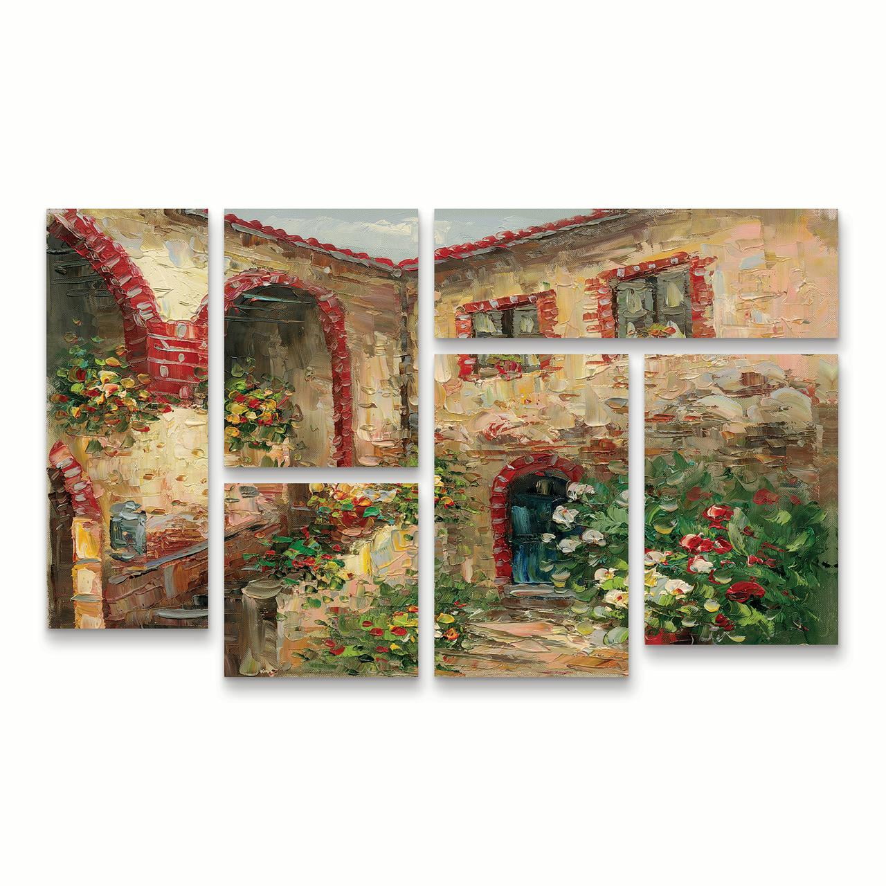Trademark Fine Art 'Tuscany Courtyard' Canvas Art by Rio