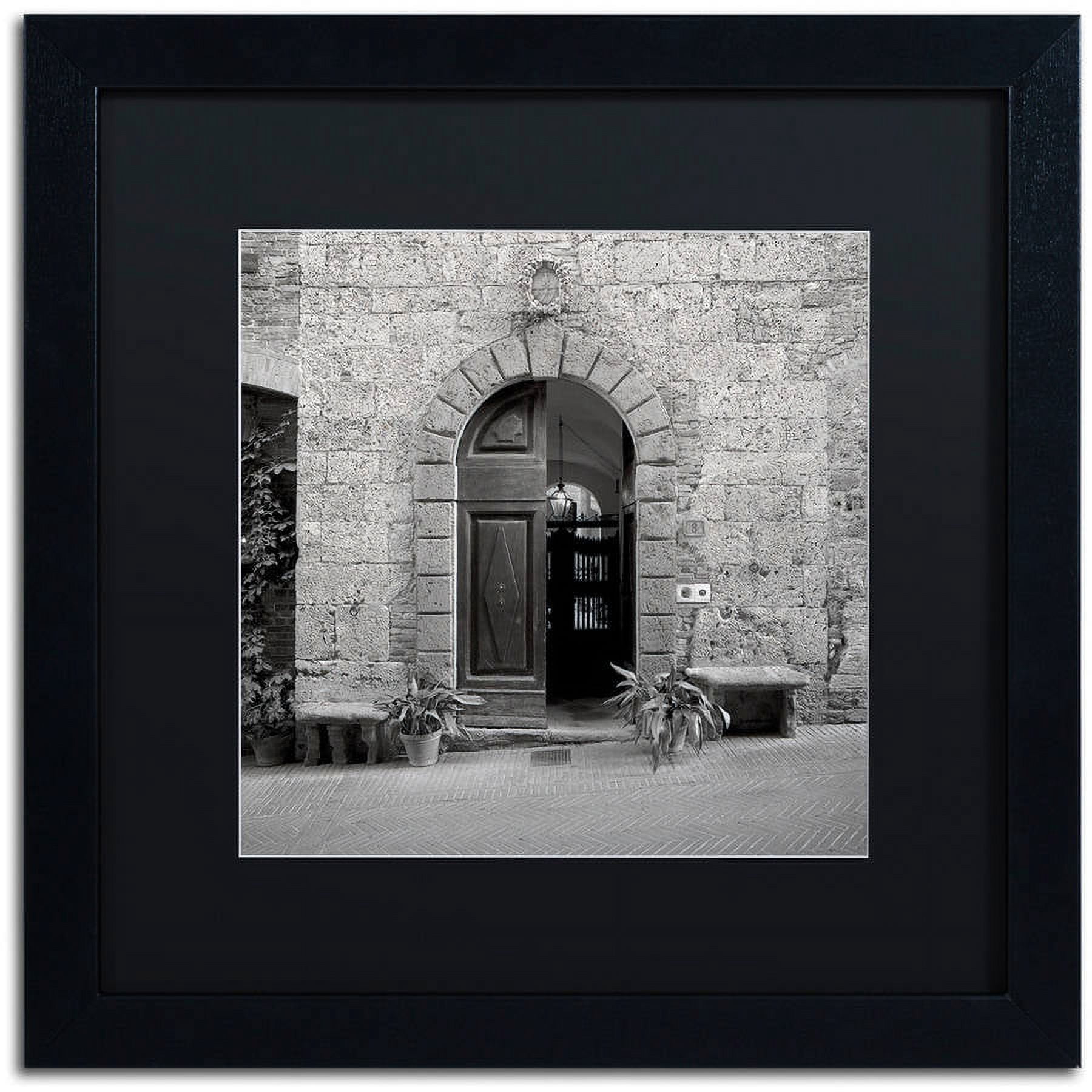 Trademark Fine Art "Tuscany I" Canvas Art by Alan Blaustein, Black Matte, Black Frame