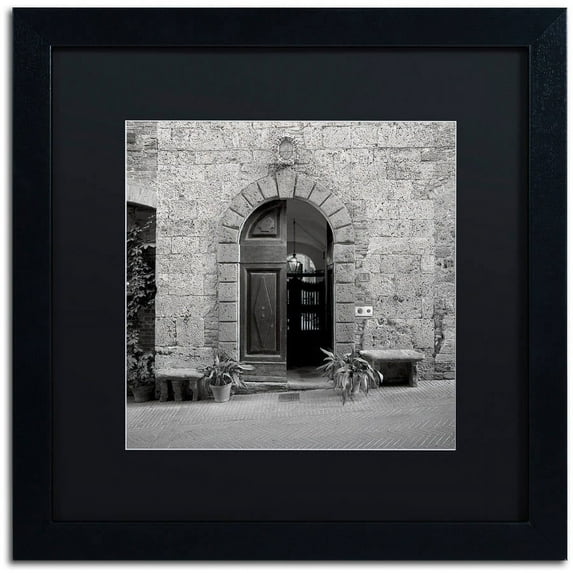 Trademark Fine Art "Tuscany I" Canvas Art by Alan Blaustein, Black Matte, Black Frame