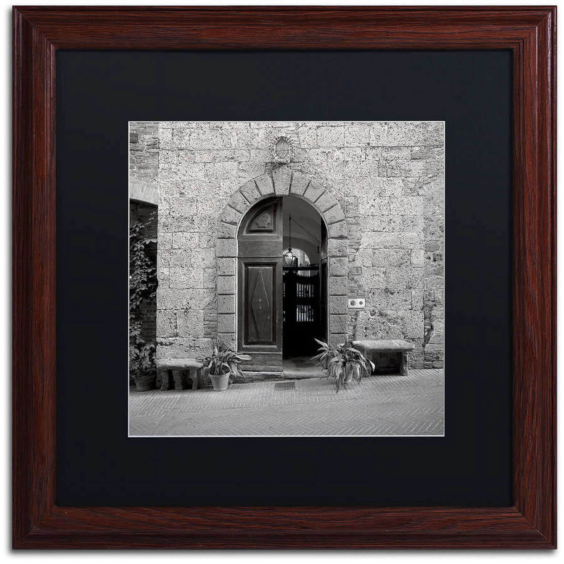 Trademark Fine Art "Tuscany I" Canvas Art by Alan Blaustein, Black Matte, Wood Frame