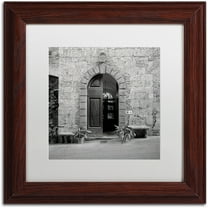 Trademark Fine Art "Tuscany I" Canvas Art by Alan Blaustein, White Matte, Wood Frame