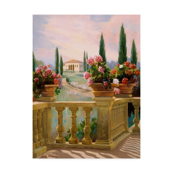 Trademark Fine Art 'Tuscany Morning' Canvas Art by Carolyne Hawley