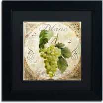 Trademark Fine Art "Tuscany Table Blanc" Canvas Art by Color Bakery Black Matte, Black Frame