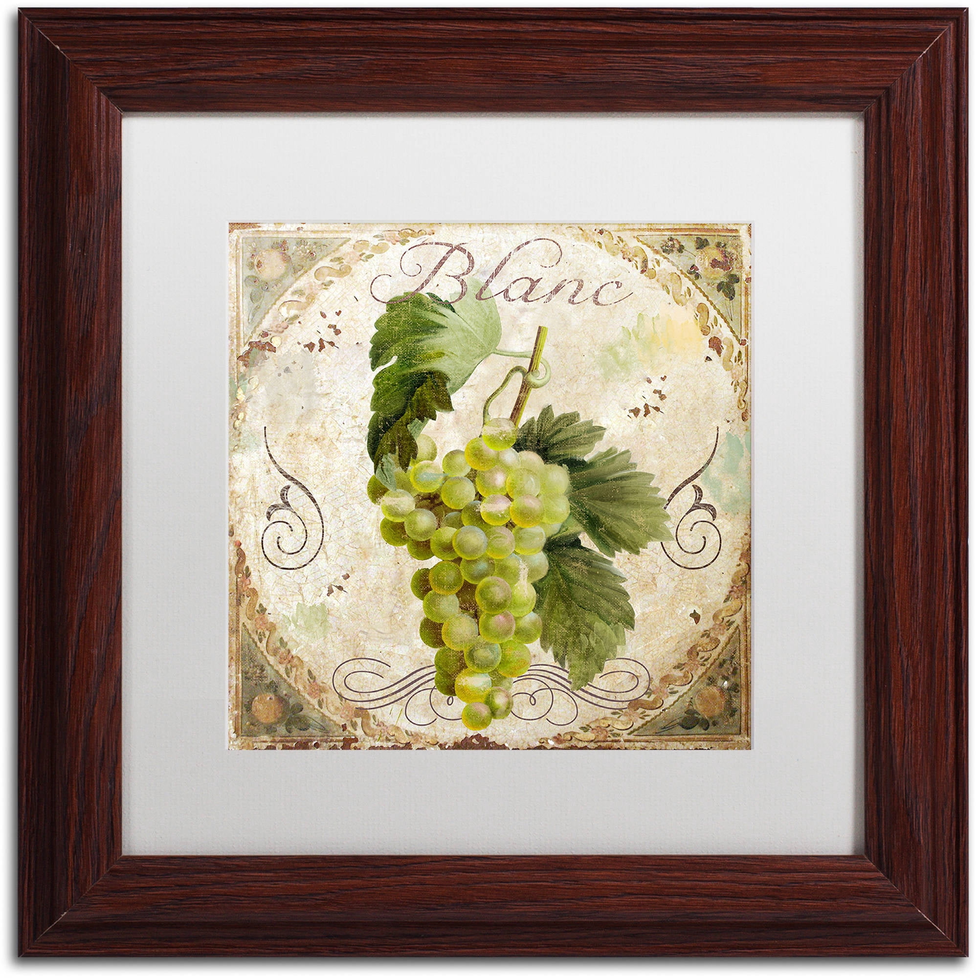 Trademark Fine Art "Tuscany Table Blanc" Canvas Art by Color Bakery White Matte, Wood Frame
