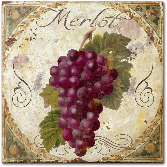Trademark Fine Art "Tuscany Table Merlot" Canvas Art by Color Bakery