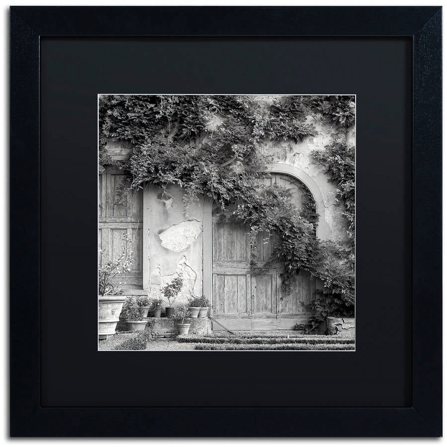 Trademark Fine Art "Tuscany VI" Canvas Art by Alan Blaustein, Black Matte, Black Frame