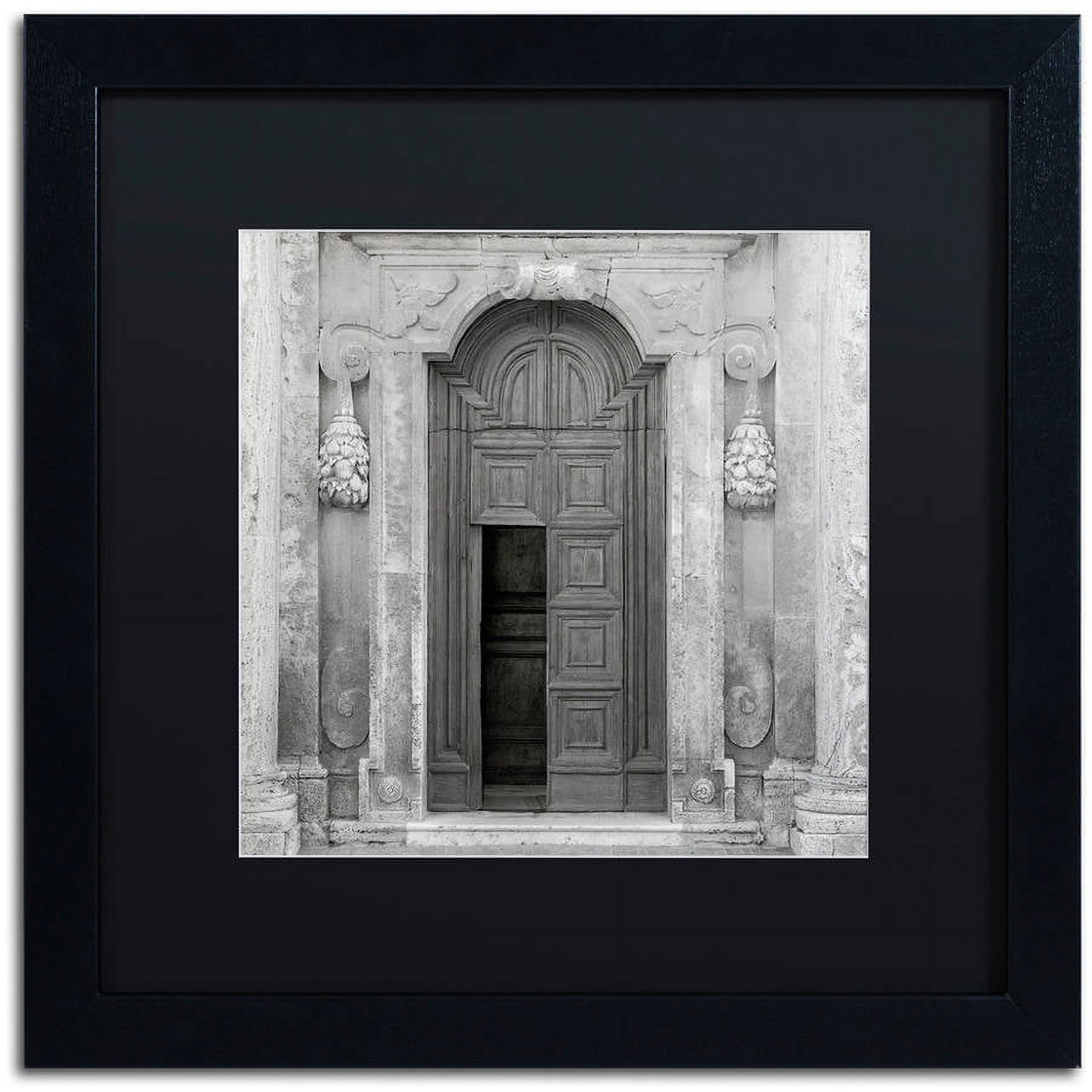 Trademark Fine Art "Tuscany VII" Canvas Art by Alan Blaustein, Black Matte, Black Frame