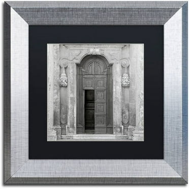 Trademark Fine Art "Tuscany VII" Canvas Art by Alan Blaustein, Black Matte, Silver Frame