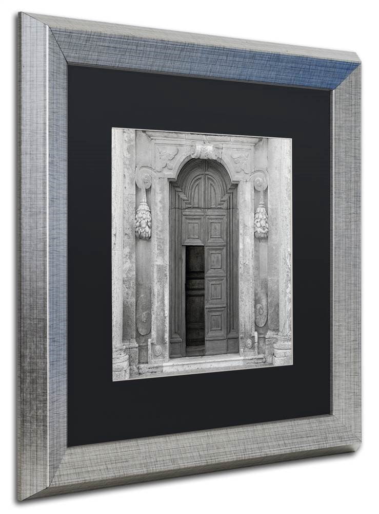 Trademark Fine Art "Tuscany VII" Canvas Art by Alan Blaustein, Black Matte, Silver Frame