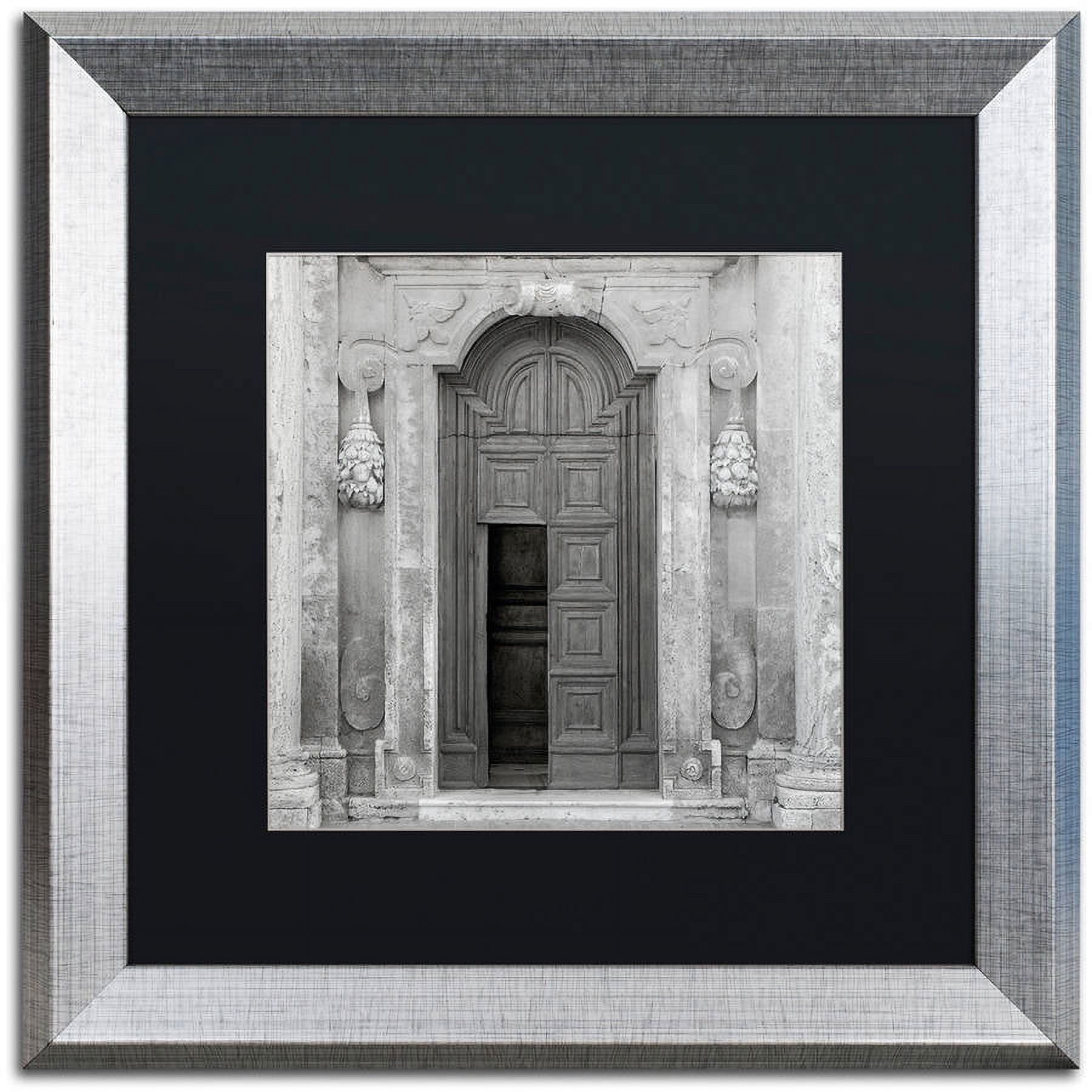 Trademark Fine Art "Tuscany VII" Canvas Art by Alan Blaustein, Black Matte, Silver Frame