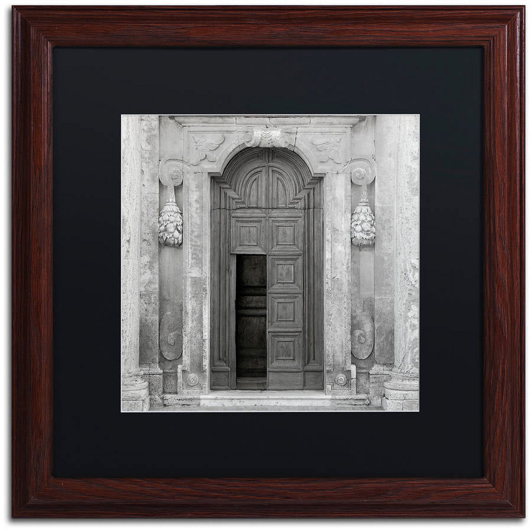 Trademark Fine Art "Tuscany VII" Canvas Art by Alan Blaustein, Black Matte, Wood Frame