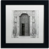 Trademark Fine Art "Tuscany VII" Canvas Art by Alan Blaustein, White Matte, Black Frame