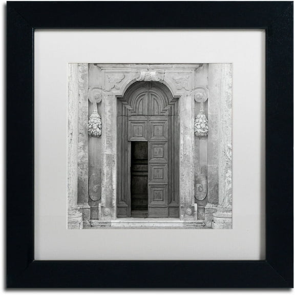 Trademark Fine Art "Tuscany VII" Canvas Art by Alan Blaustein, White Matte, Black Frame