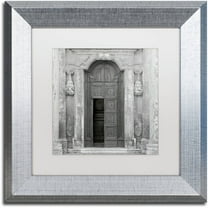 Trademark Fine Art "Tuscany VII" Canvas Art by Alan Blaustein, White Matte, Silver Frame