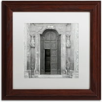 Trademark Fine Art "Tuscany VII" Canvas Art by Alan Blaustein, White Matte, Wood Frame