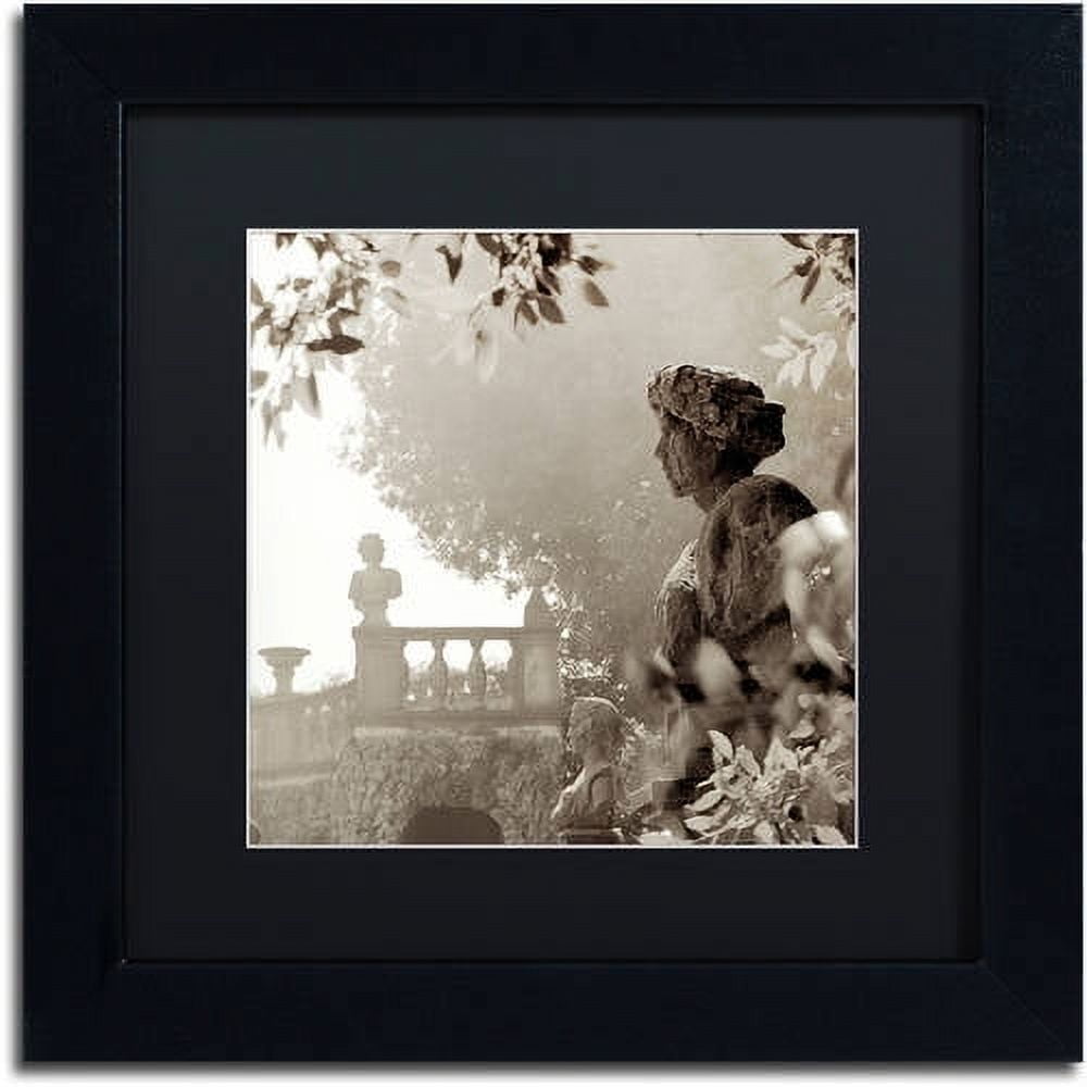 Trademark Fine Art "Tuscany VIII" Canvas Art by Alan Blaustein, Black Matte, Black Frame