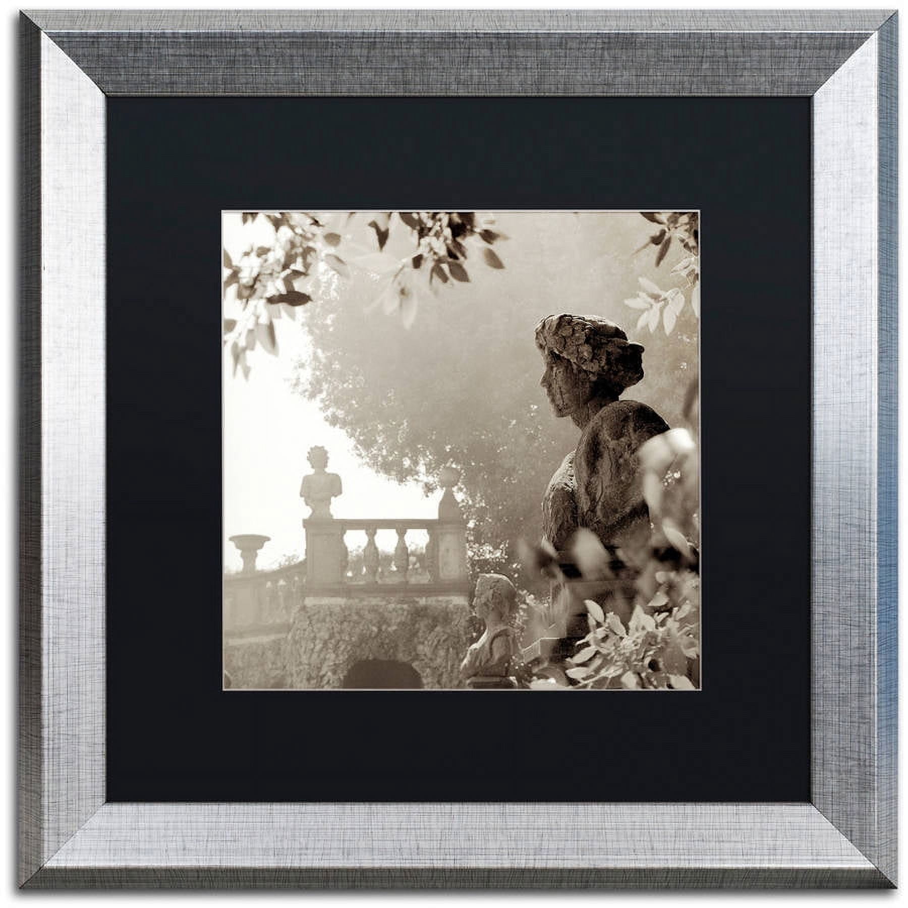 Trademark Fine Art "Tuscany VIII" Canvas Art by Alan Blaustein, Black Matte, Silver Frame