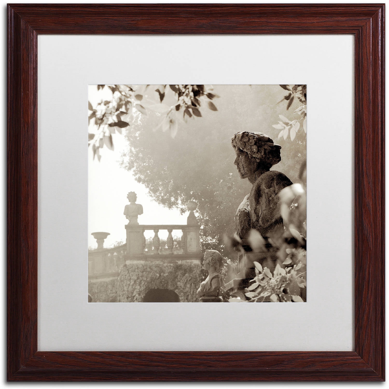 Trademark Fine Art "Tuscany VIII" Canvas Art by Alan Blaustein, White Matte, Wood Frame