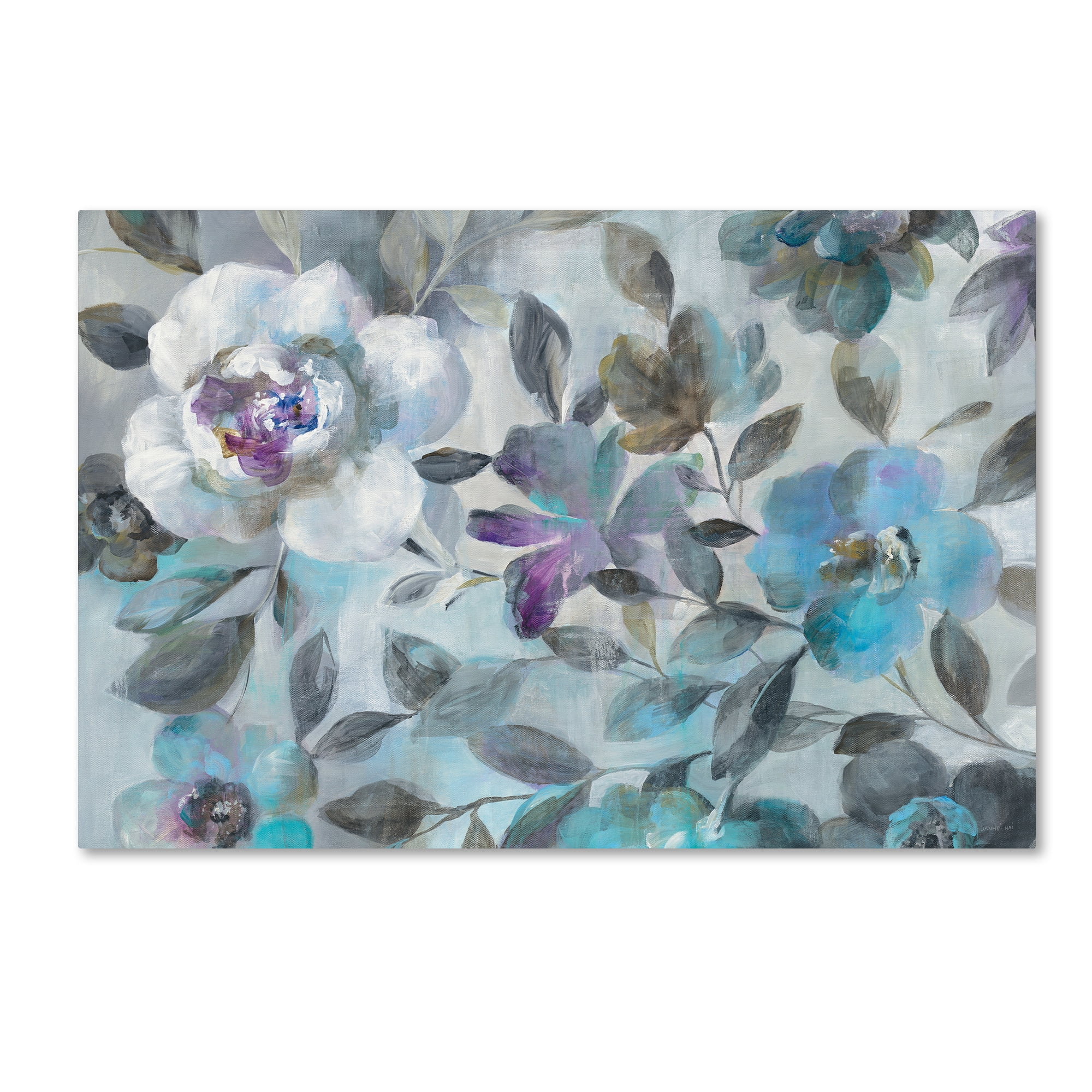 Trademark Fine Art "Twilight Flowers Crop" Canvas Art by Danhui Nai