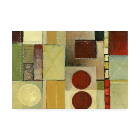 Trademark Fine Art 'Two Burgundy Corners On Right' Canvas Art by Pablo Esteban