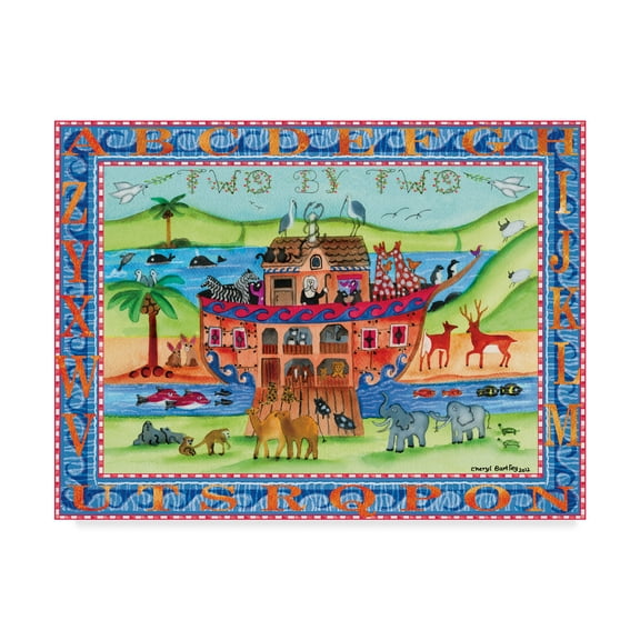 Trademark Fine Art 'Two By Two' Canvas Art by Cheryl Bartley