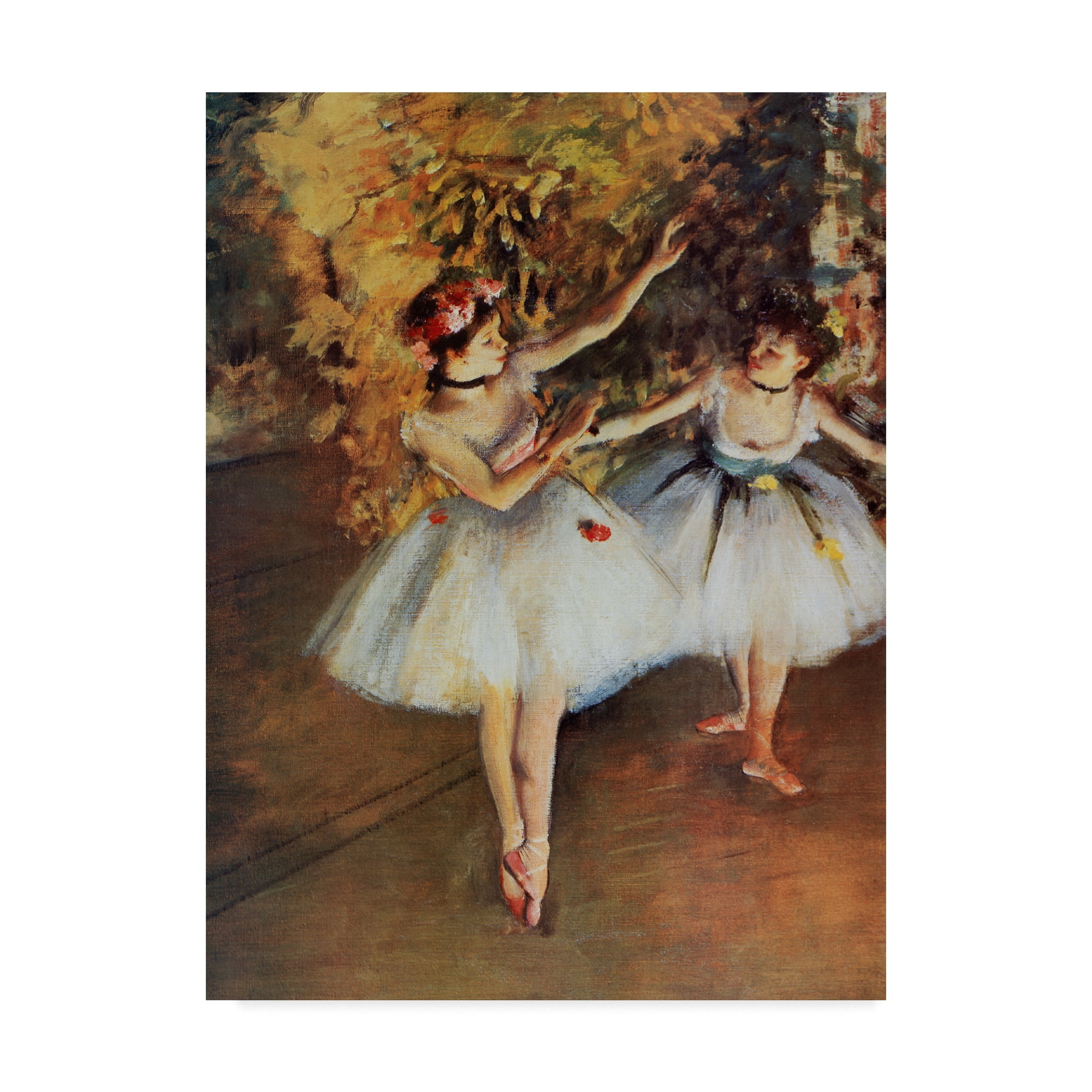 Trademark Fine Art 'Two Dancers On Stage' Canvas Art by Masters Collection
