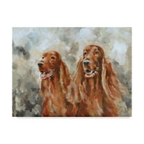 Trademark Fine Art 'Two Irish Setters' Canvas Art by Solveiga