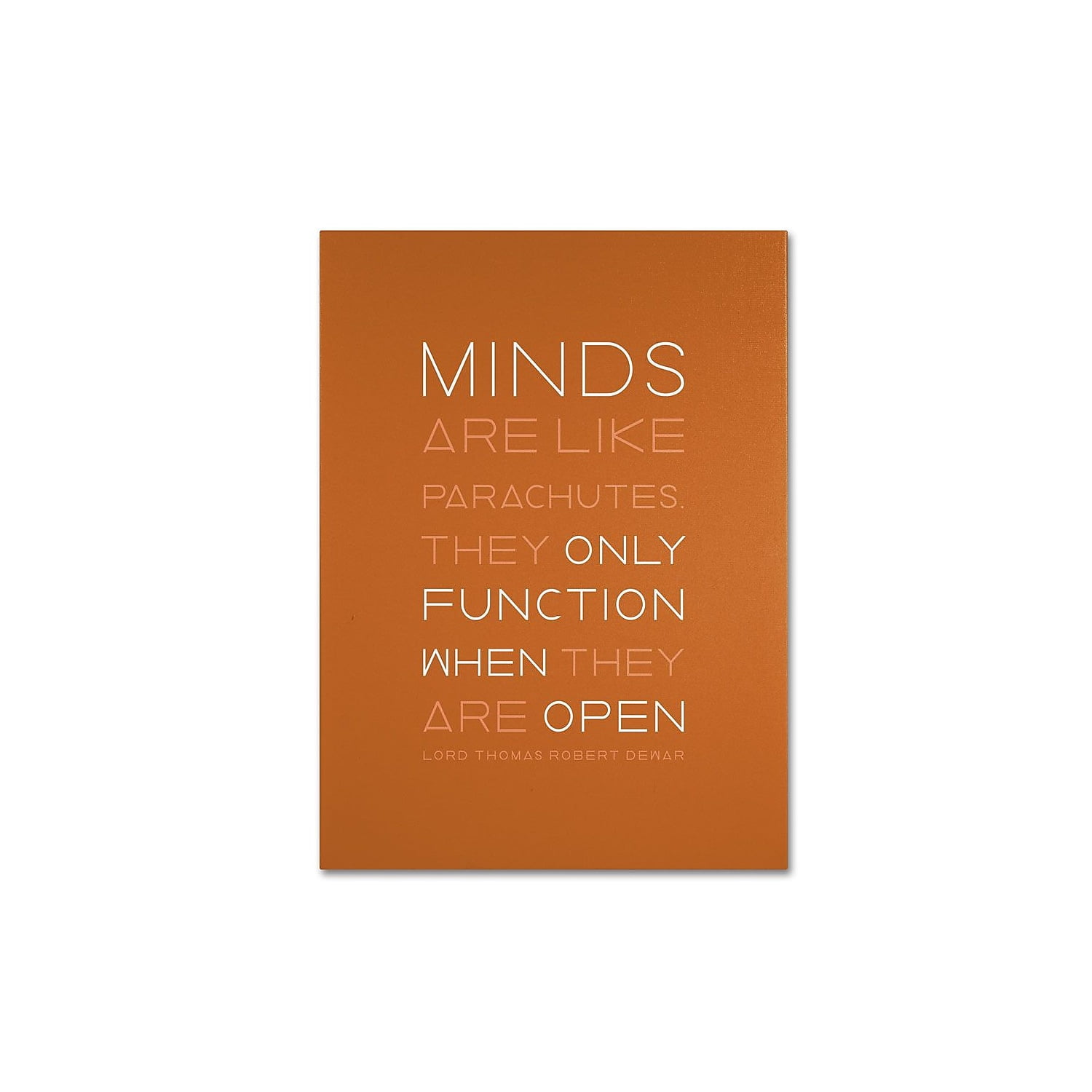 Trademark Fine Art Typography Canvas Art ' An Open Mind II ' by Megan Romo