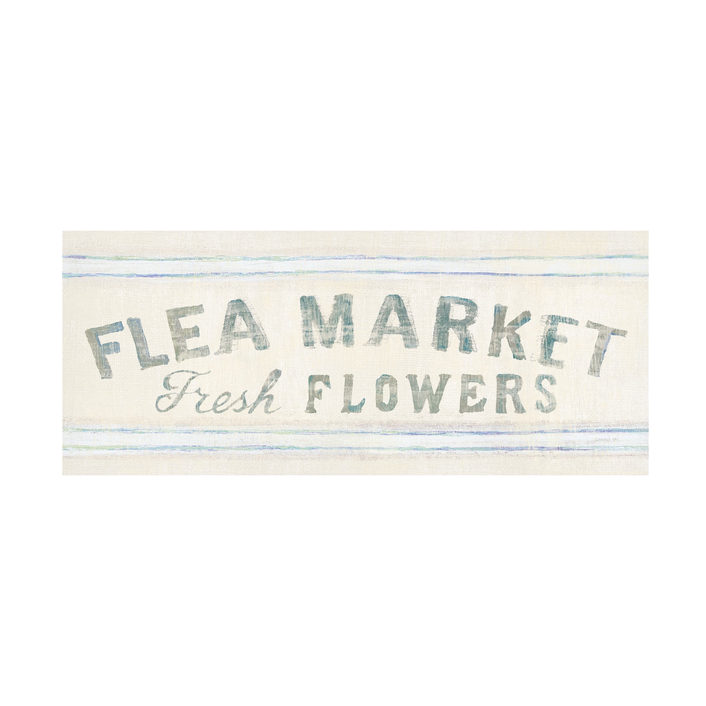 Trademark Fine Art Typography Canvas Art ' Floursack Florals Xii Crop ' by Danhui Nai