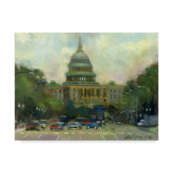 Trademark Fine Art 'U.S. Capitol' Canvas Art by Hall Groat Ii