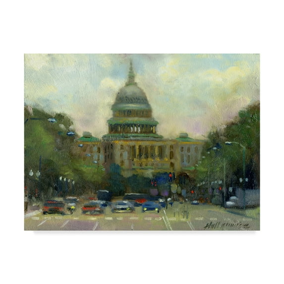 Trademark Fine Art 'U.S. Capitol' Canvas Art by Hall Groat Ii