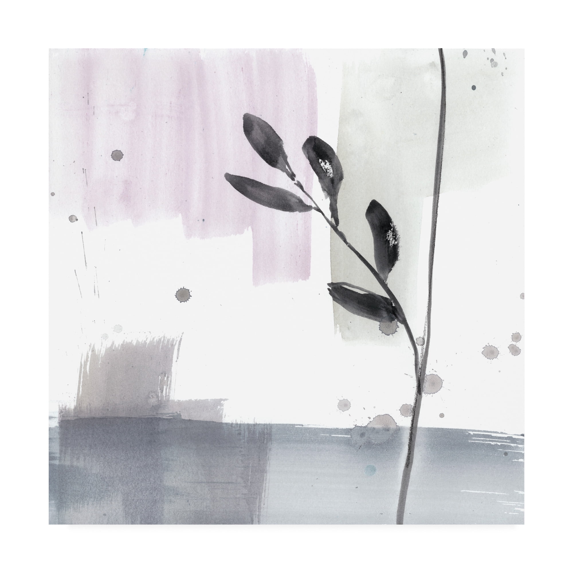Trademark Fine Art 'UA CH Blush Flower Splash VIII' Canvas Art by Jennifer Goldberger