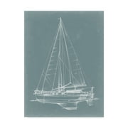 Trademark Fine Art 'UA CH Yacht Sketches I' Canvas Art by Ethan Harper