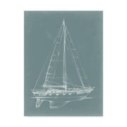 Trademark Fine Art 'UA CH Yacht Sketches II' Canvas Art by Ethan Harper